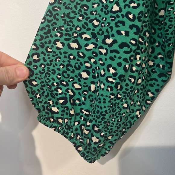 JOULES Green Cecily Shirred Shoulder Blouse - Picture 8 of 10